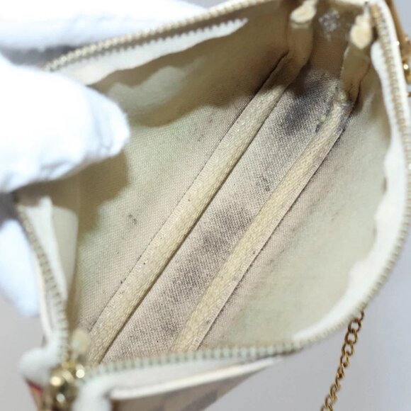 LOUIS VUITTON Damier Azur Mini Pochette Accessoires Pouch N63005 LV Auth 142334 - Picture 10 of 16